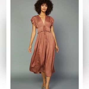 Anthropologie Current air pleated dress